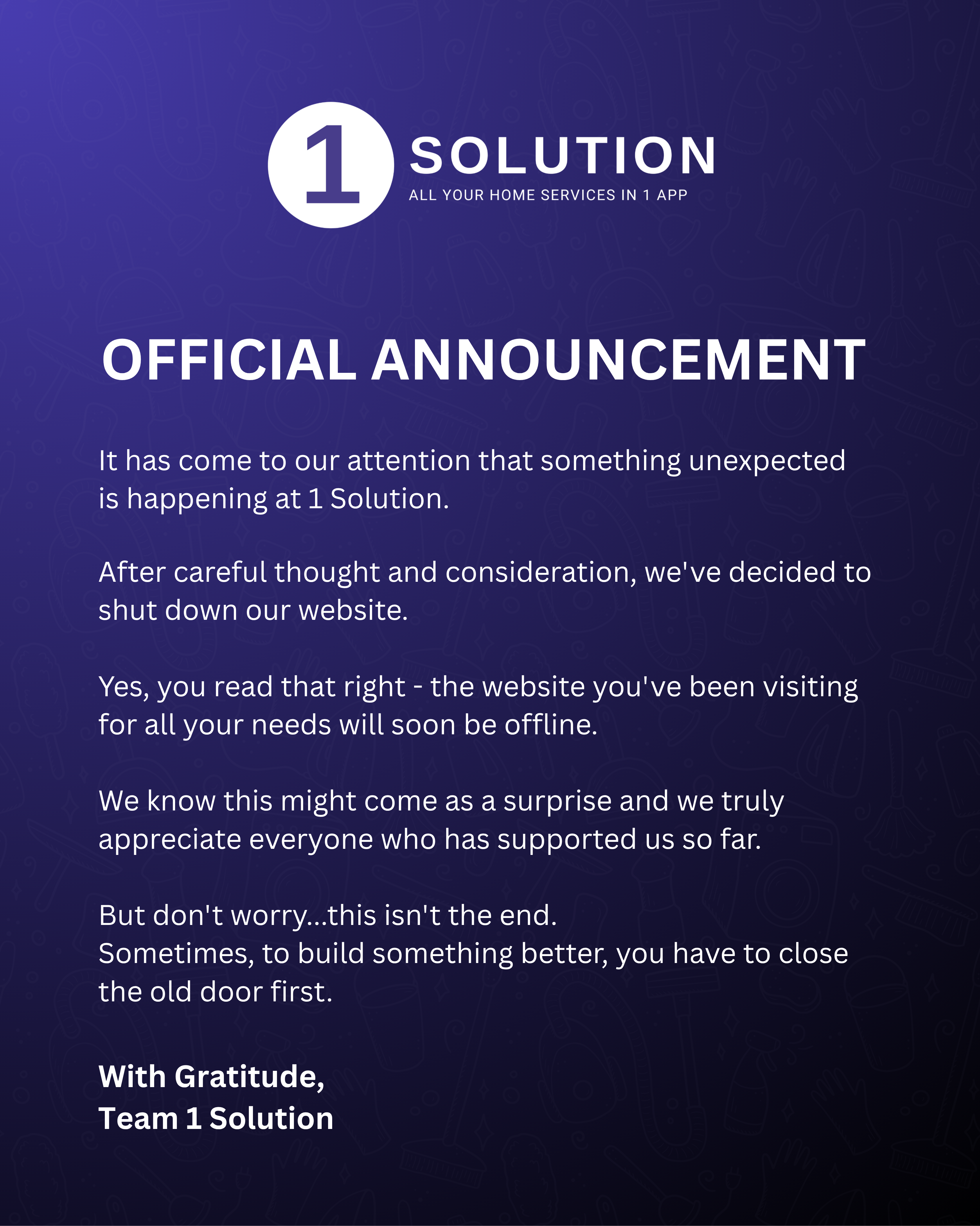 Official Announcement